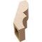 Ekena Millwork 5-inch W x 10-inch D x 14-inch H Ridgewood Rough Cedar Woodgrain TimberThane Knee Brace, Primed BRCUR05X10X14RIDRCPR - alternate 2